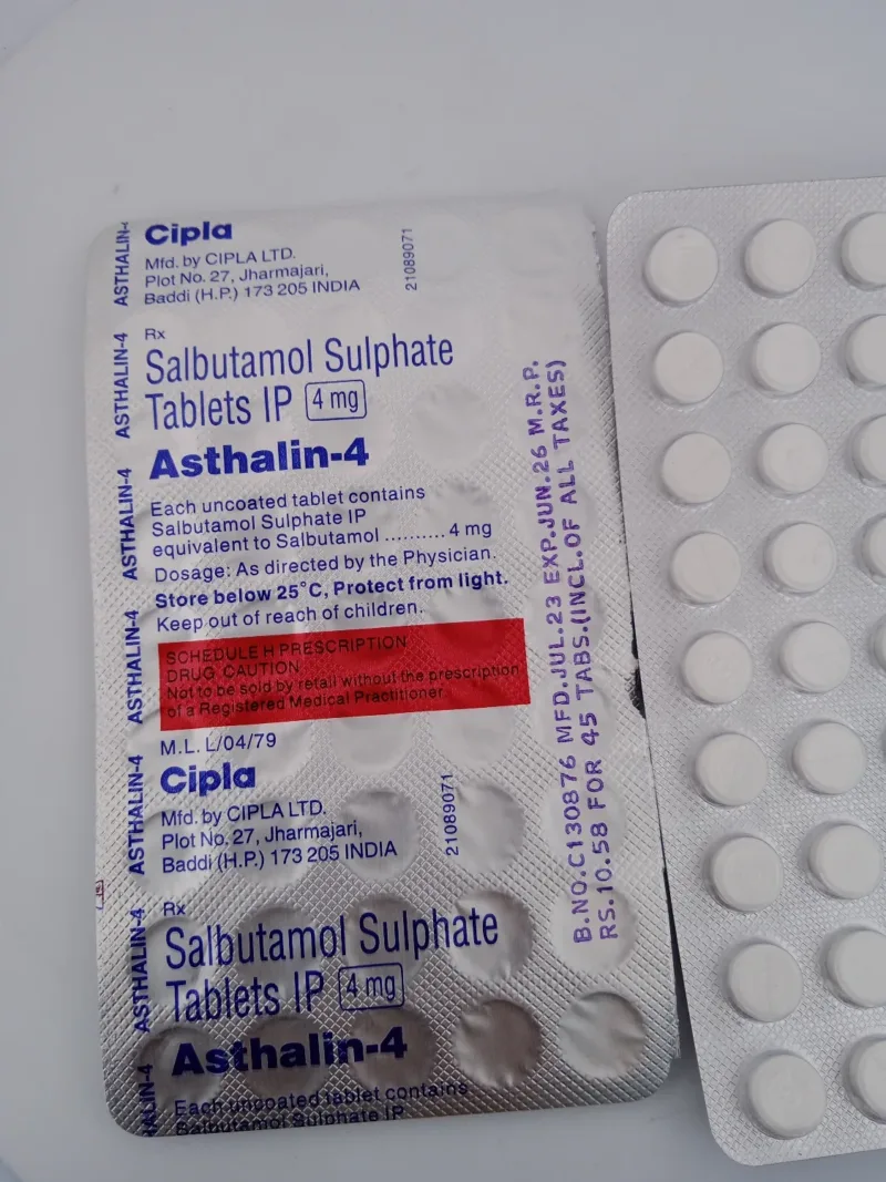 Salbutamol 4 mg Tablets for Breathing Relief | Asthalin
