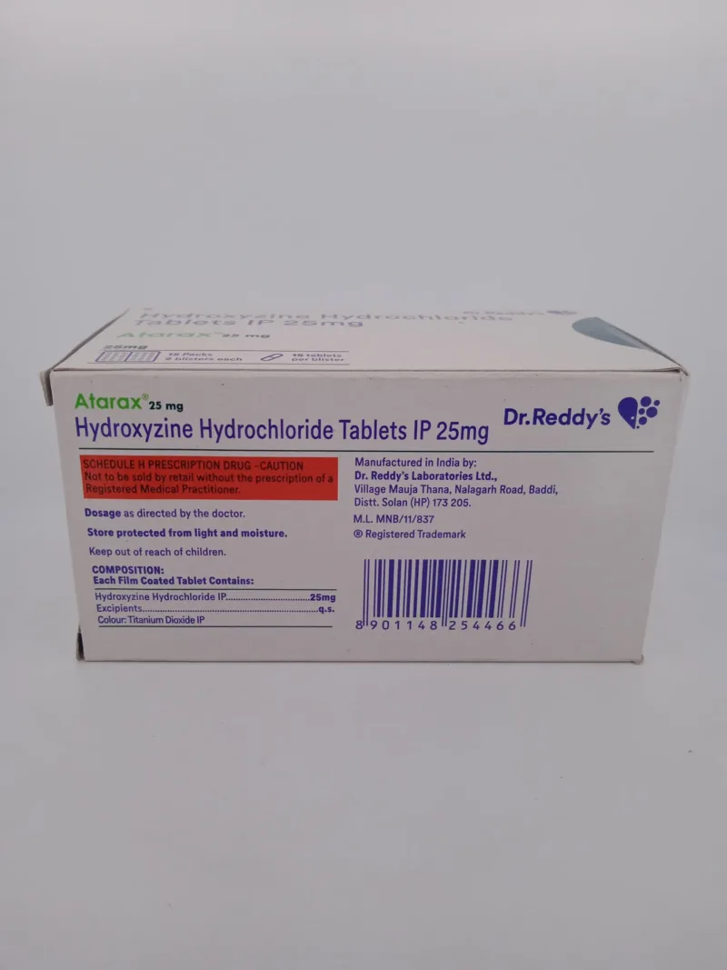 ATARAX 25 MG - 15 TABLETS - Generic Pacific Pharmacy ATARAX 25 MG ...