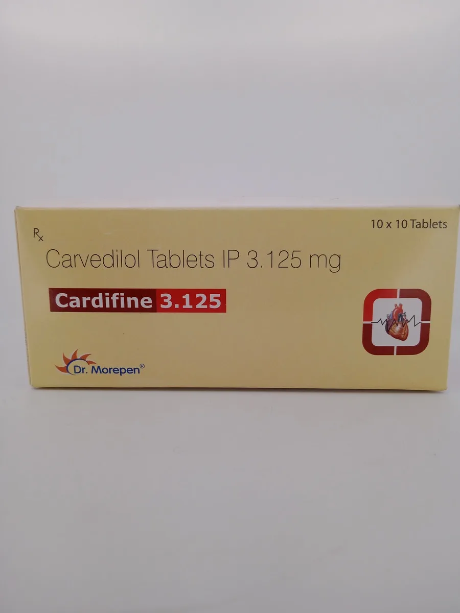 CARDIFINE 3.125MG - 10 TABLET