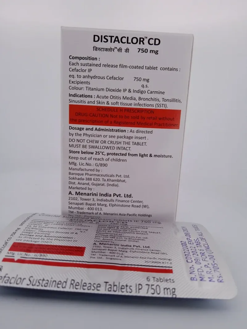 Distaclor Drop DISTACLOR CD 750 MG - 6 TABLETS - Generic Pacific Pharmacy DISTACLOR CD ...