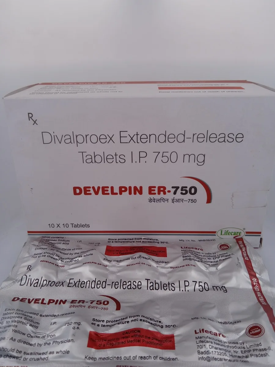 DEVELPIN ER 750 MG - 10 TABLETS - Image 2