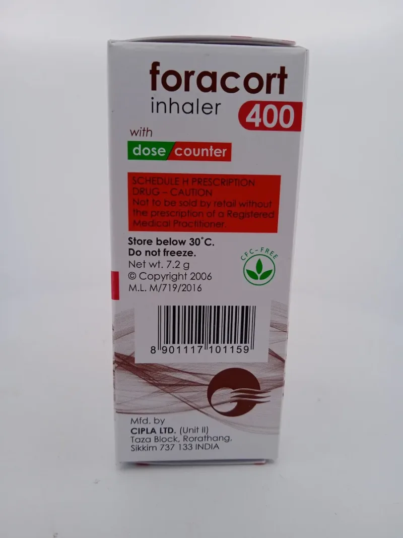 FORACORT 400 - 1 INHALER - Generic Pacific Pharmacy FORACORT INHALER ...