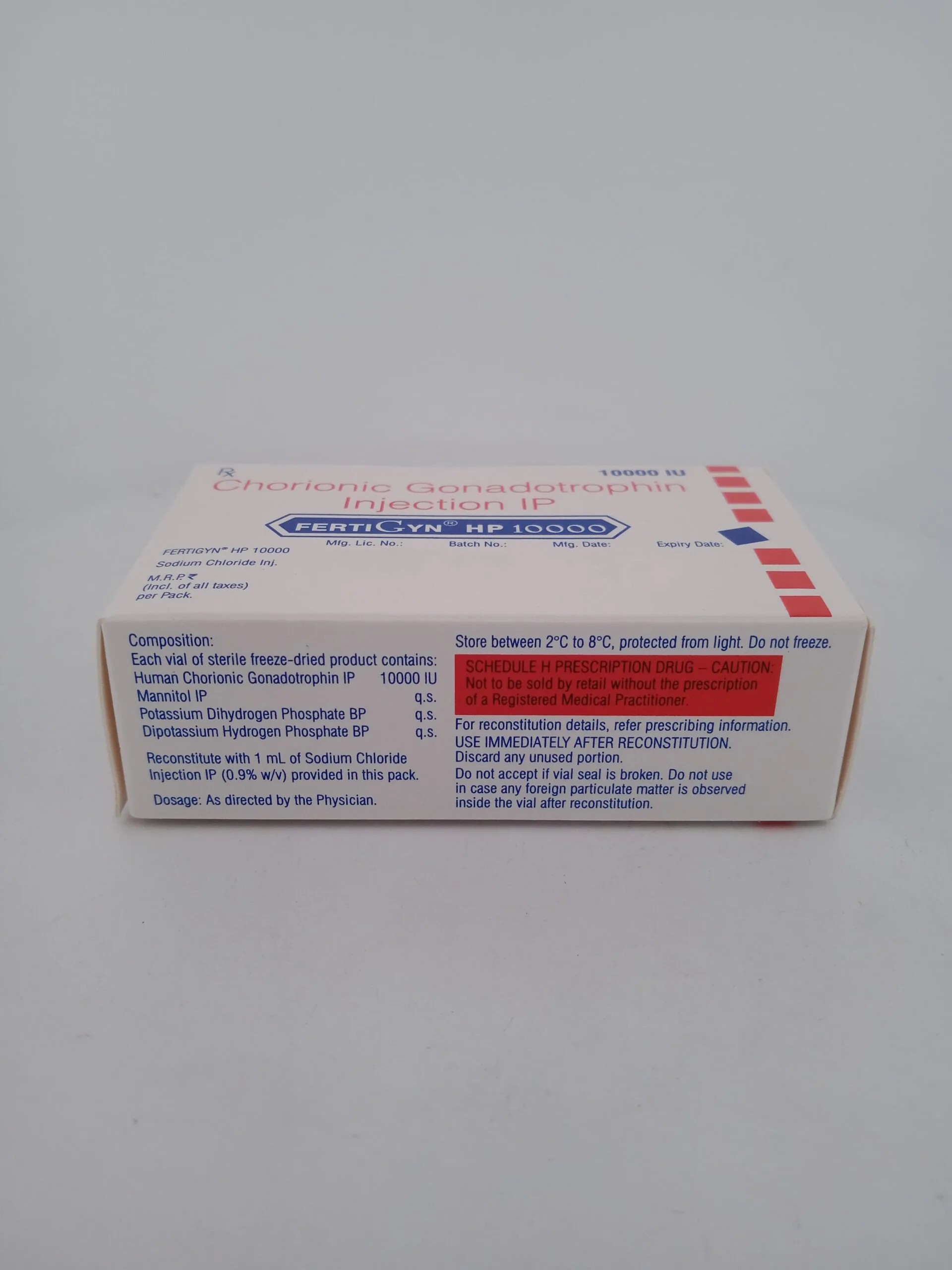 FERTIGYN 10000 IU INJECTION - 1 VIAL HCG - Image 3