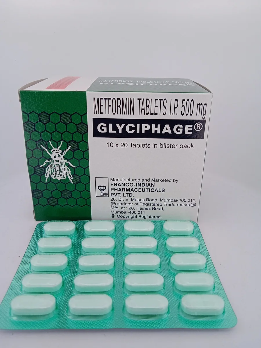 GLYCIPHAGE 500 MG - 20 TABLETS - Image 4