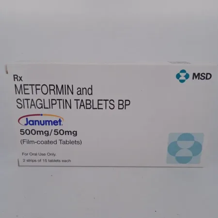 JANUMET 500MG/50MG - 15 TABLETS