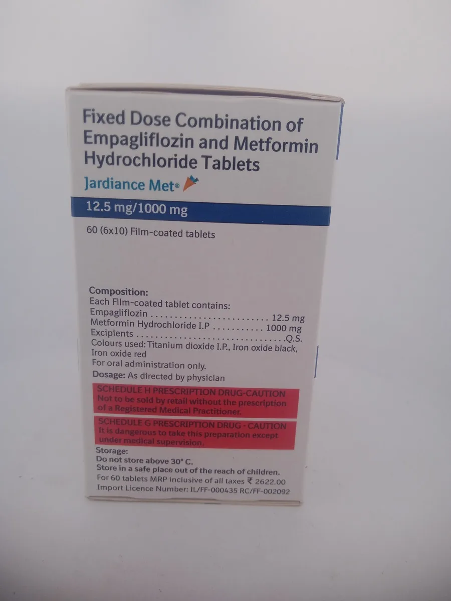 JARDIANCE MET 12.5MG/1000MG - 10 TABLETS - Image 2