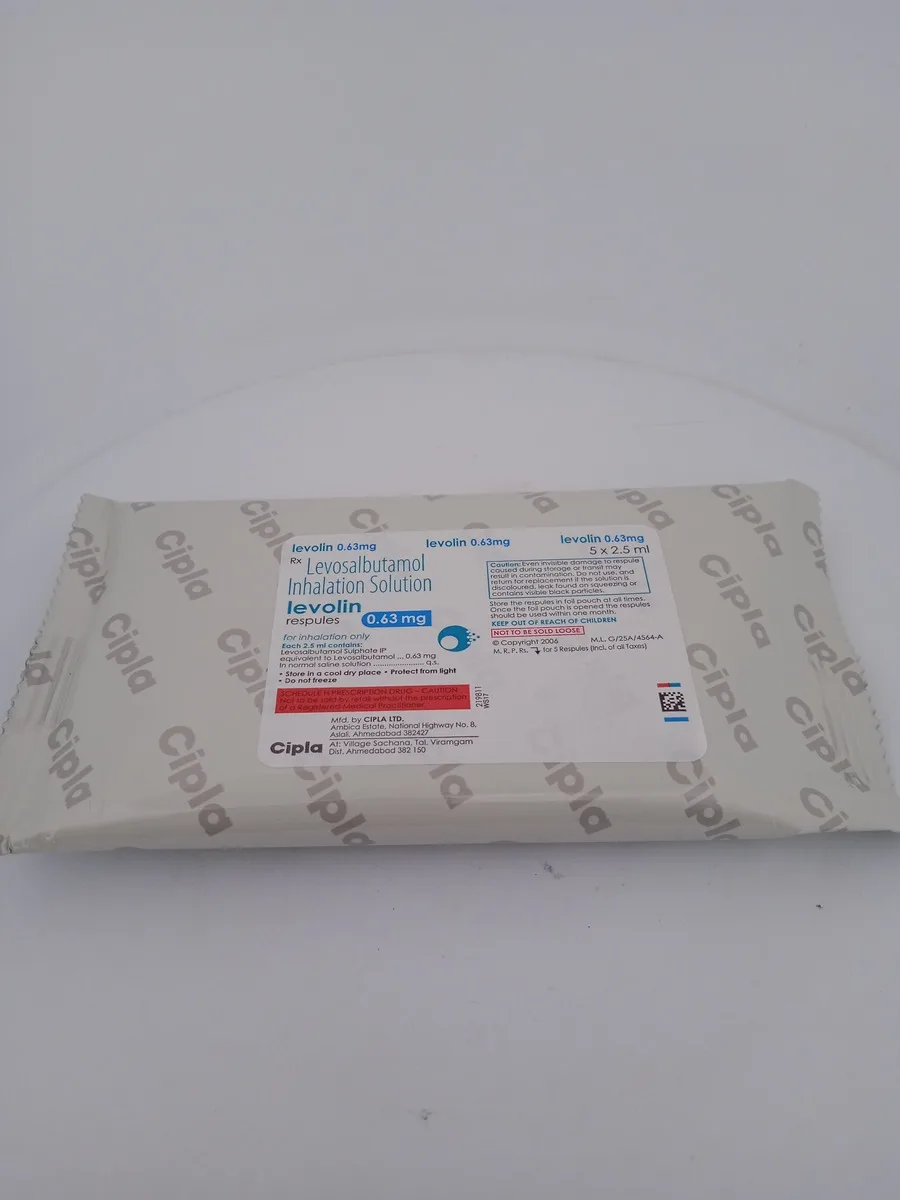 LEVOLIN 0.63 MG - 5 RESPULES OF 2.5ML