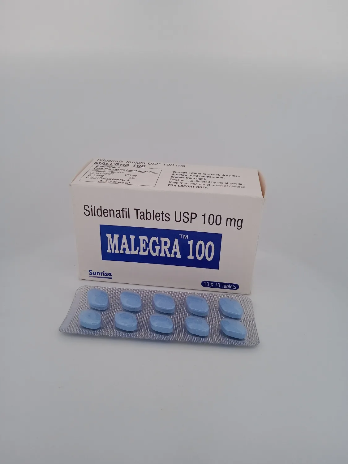 MALEGRA 100 MG - 10 TABLETS