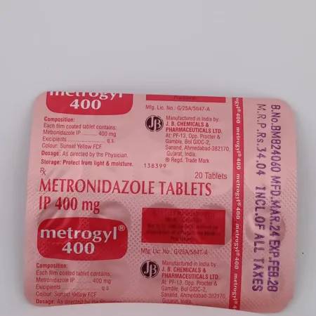 METROGYL 400MG - 15 TABLETS