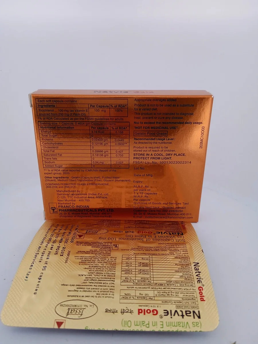 NATVIE GOLD 100 MG - 15 CAPSULES - Image 4