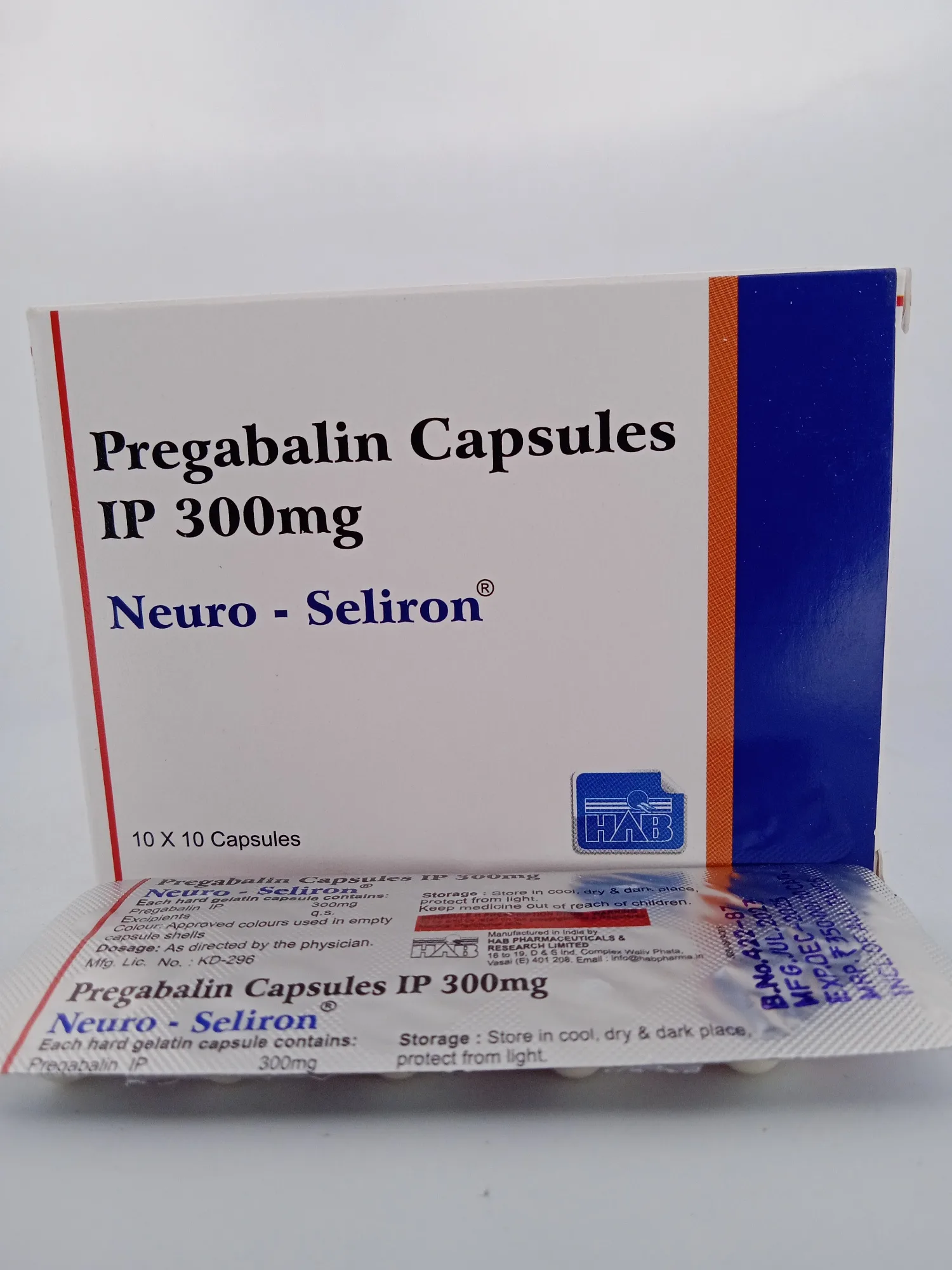 NEURO SELIRON 300 MG - 10 CAPSULES - Image 3