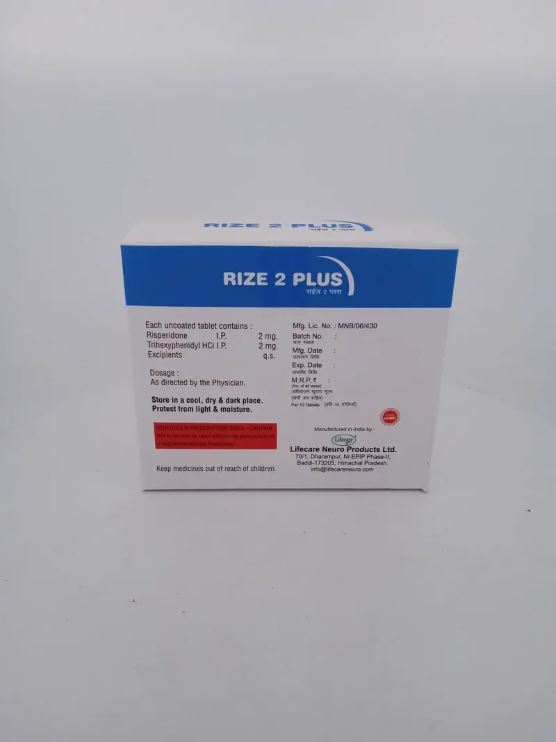 Crump Rize RIZE 2 PLUS - 10 TABLETS - Generic Pacific Pharmacy RIZE 2 PLUS ...