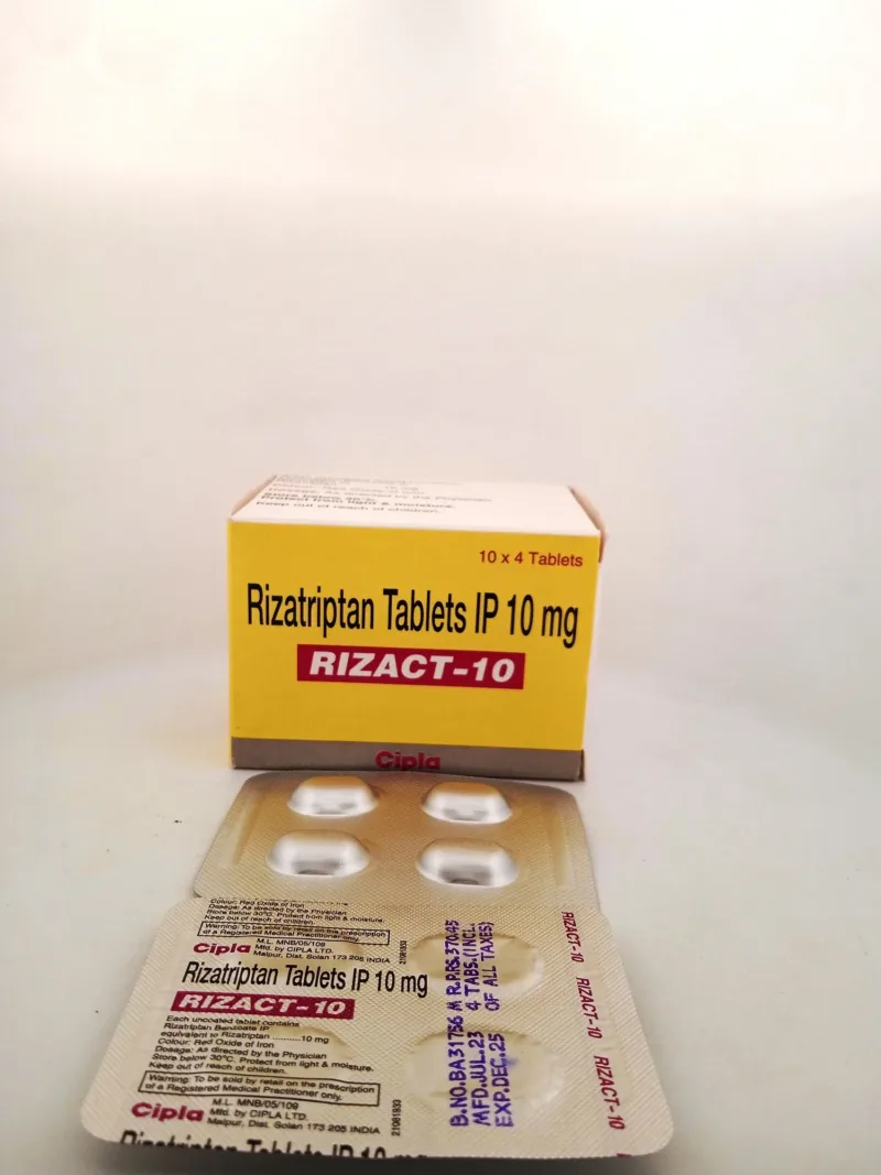 Rizact 10 mg Rizatriptan Tablets for Migraine Relief