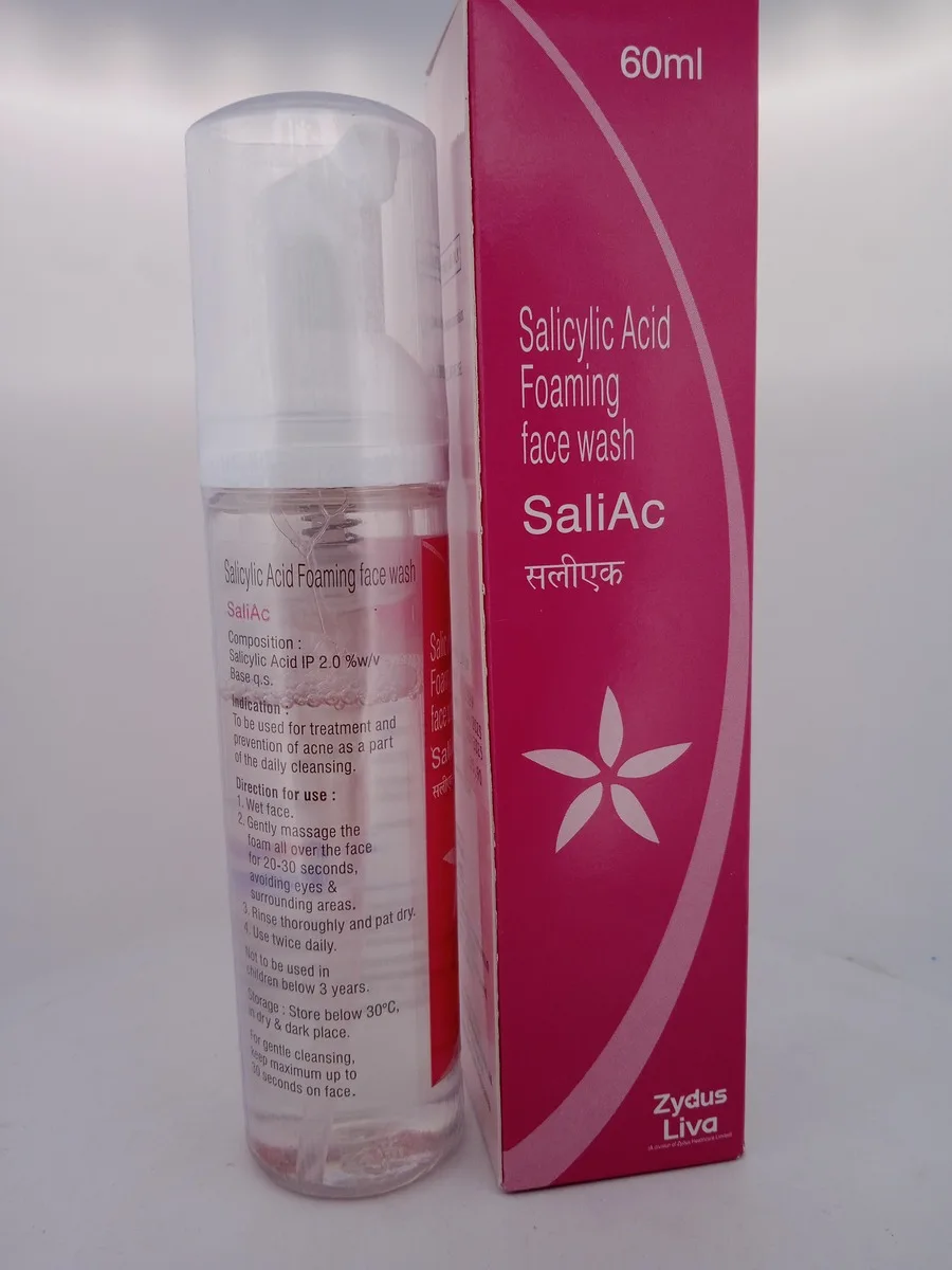 SALIAC (FOAMING FACE WASH) - 1 BOTTLE OF 60ML - Image 3