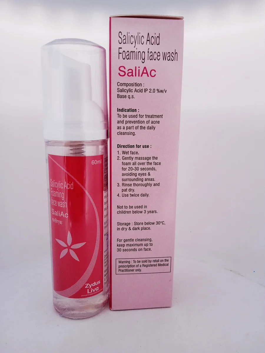SALIAC (FOAMING FACE WASH) - 1 BOTTLE OF 60ML - Image 4
