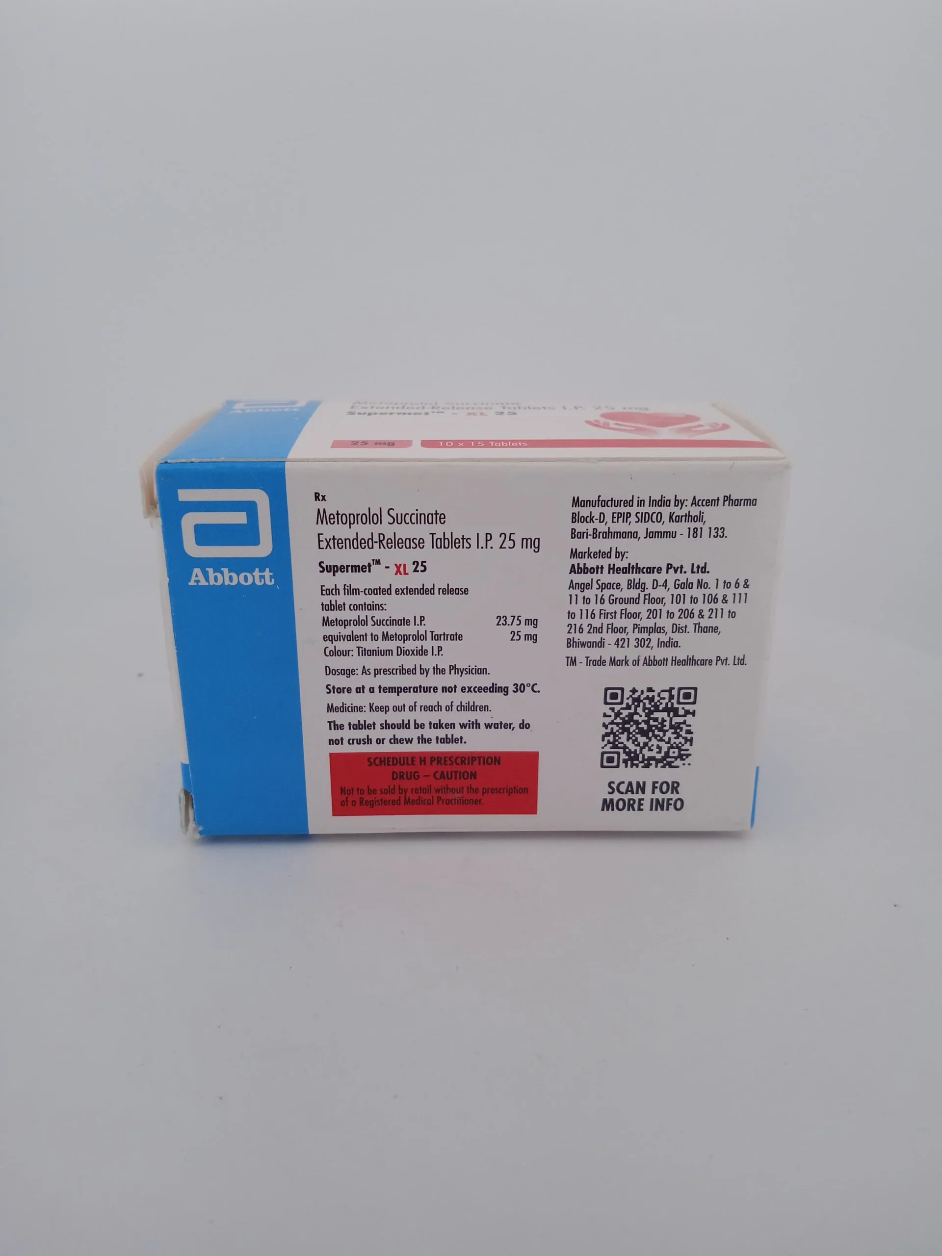 SUPERMET-XL 25 MG - 15 TABLETS - Image 3