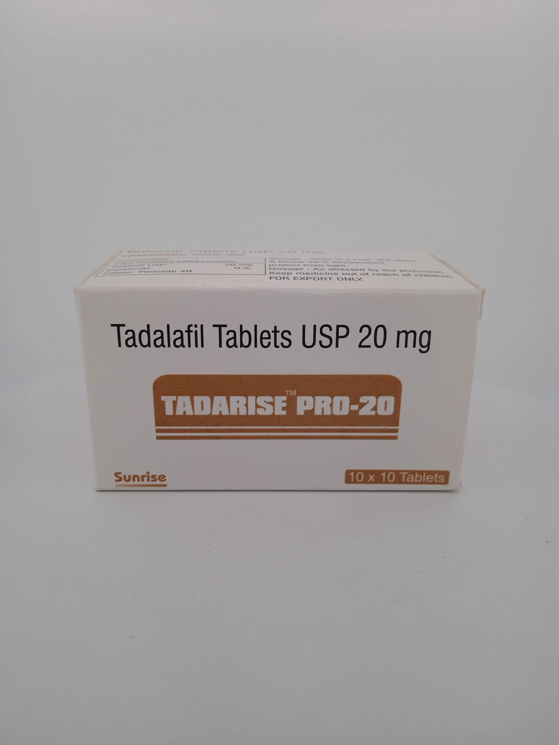 TADARISE PRO 20 MG - 10 TABLETS