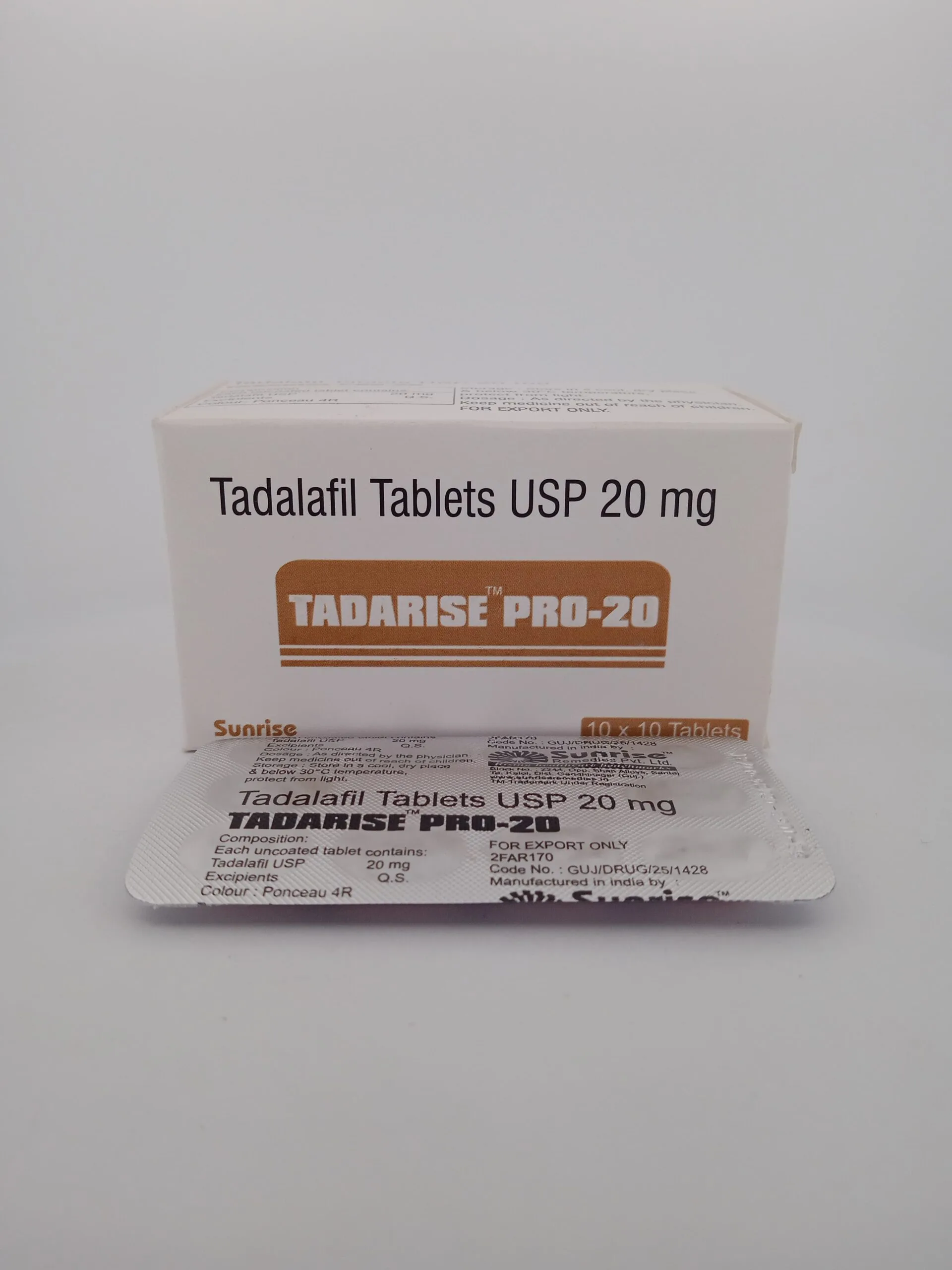 TADARISE PRO 20 MG - 10 TABLETS - Image 3