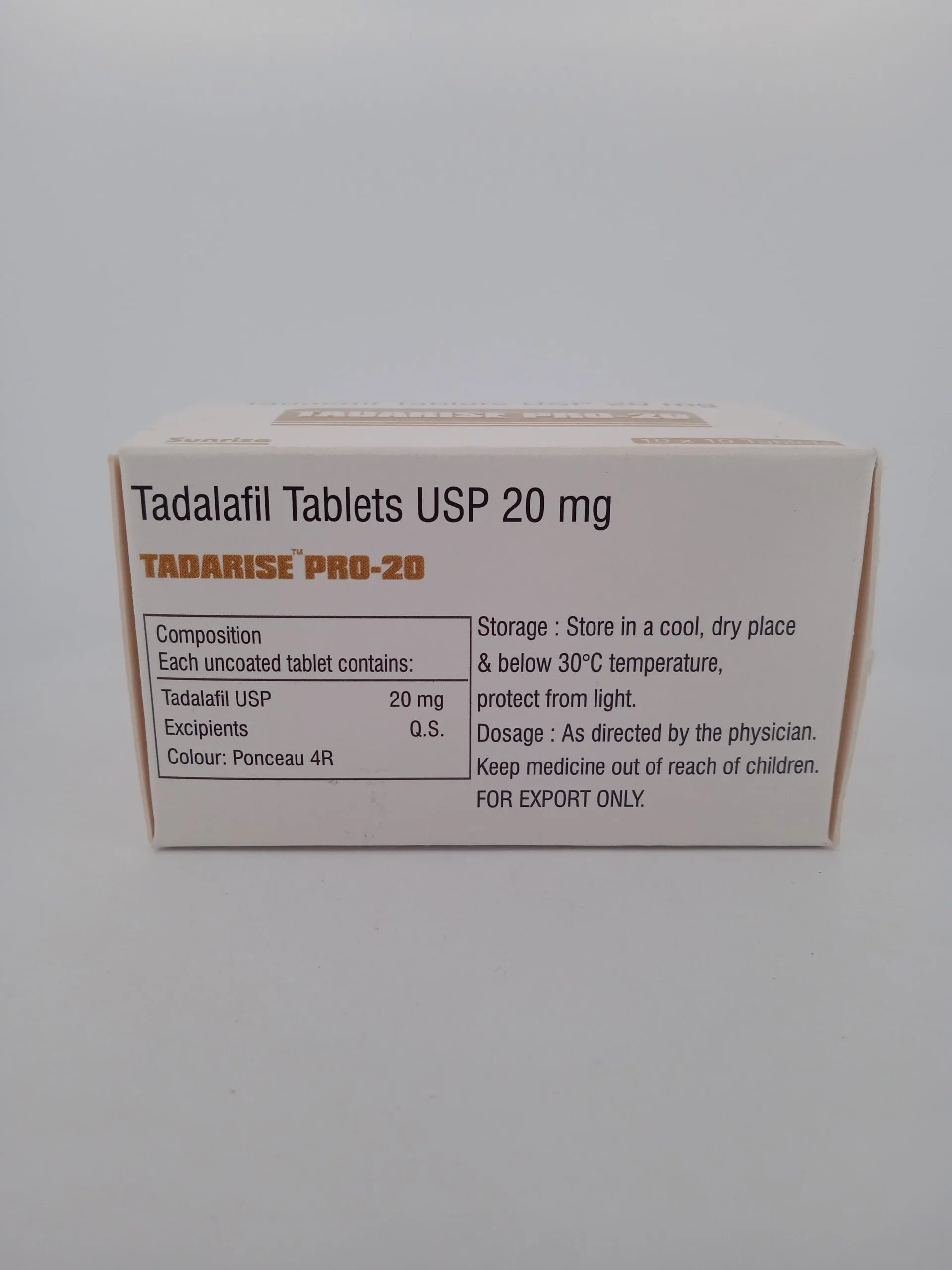 TADARISE PRO 20 MG - 10 TABLETS - Image 4