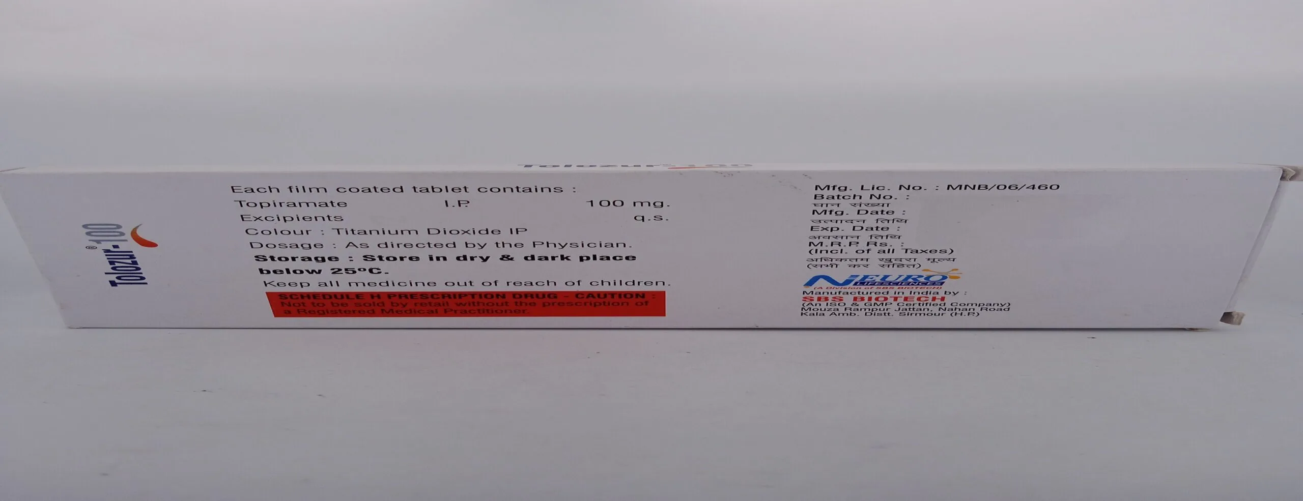 TOLOZUR 100 MG - 10 TABLETS - Image 2