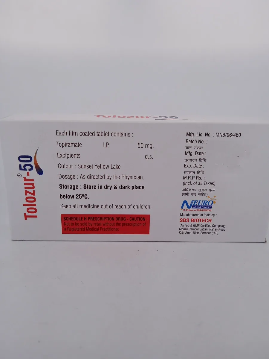 TOLOZUR 50 MG - 10 TABLETS - Image 4